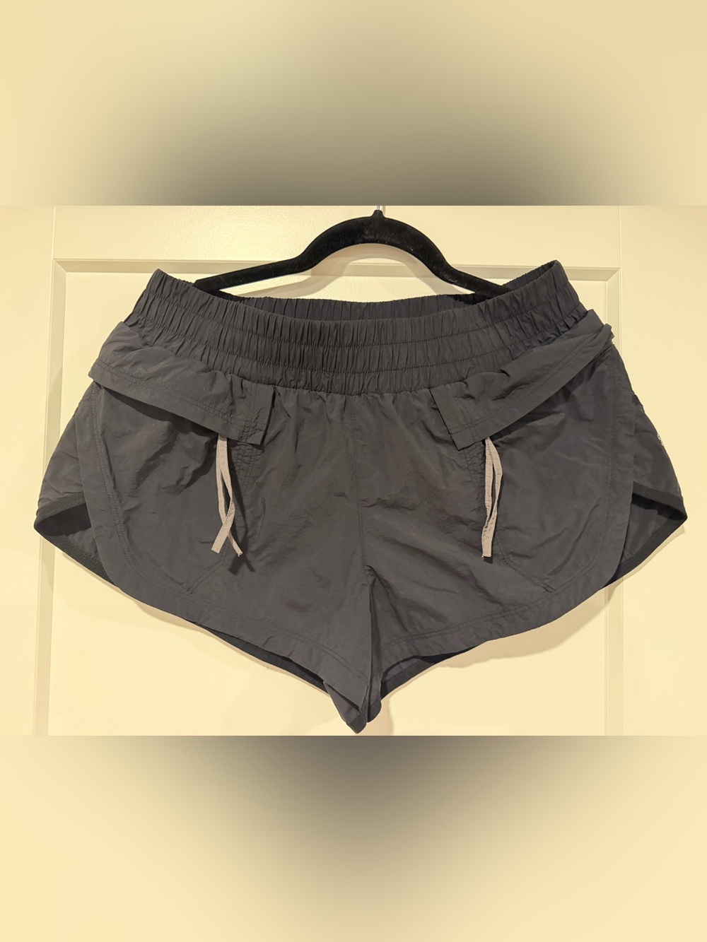 FP Movement by Free People Charcoal Gray Athletic Drawstring Shorts